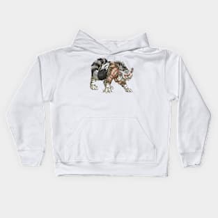 WereCat: Silver Tabby Kids Hoodie